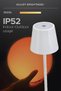 Cordless Rechargeable Table Lamp, White, 3000K Warm LED Light, Touch Dimming Control, Battery Operat - 7
