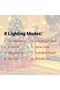 أضواء على شكل ندف الثلج - 80 مصباح LED، سلسلة أضواء متلألئة تعمل بالبطارية بطول 10 أمتار مع جهاز تحكم عن بعد |   8 أوضاع، مقاوم للماء - 4