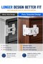 قفل باب الثلاجة، مجموعة من 3 قطع، قفل أمان بدون مفتاح، مصنوع من مادة ABS المتينة، مصمم لحماية الأطفال، سهل التركيب. - 4