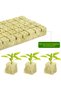HASTHIP® 50Pcs Rockwool Seed Starter Cubes 1 Inch Hydroponic Growing Plugs, High-Density Stonewool B - 5