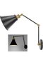 Adjustable E27 Wall Sconce Swing Arm Lamp for Kitchen or Bathroom Lighting Iron Black 1-Pack - 7