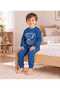 Baby Boy & Child Cotton Combed Cotton Fabric Patterned 2-Piece Top and Bottom Pajama Set - 3