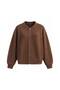 New Season Women's Plush Jacket with Zip Detail and Stand-Up Collar 52108018 - 3