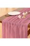 Mauve Table Runner Spring Easter Cheesecloth Table Runner 170 inch Cheese Cloth 14FT Boho Rustic Gau - 3