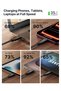 كابل USB C إلى USB C بقوة 100 واط، طول 2 متر، [عبوة من قطعتين] كابل من النوع C للآيفون، أسود اللون - 3