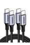 Type C Cable 1M 2Pack, 100W Laptop Compatible USB C Charging Cable