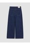Alita City Xside Blue Denim Straight Wideleg High Wide Leg Women's Jean Pants - 2
