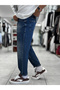 Blue Boyfriend Jeans with Ripped Effect on the Legs WE-2881 - 6
