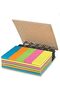 Sticky Notes, Pocket Size Spiral Sticky Note Pad, Assorted Primary Colors, Paper Sticky Note Set wit - 3