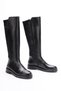 Women's Genuine Leather Studded Detail Boots with a Zip Detail - 5