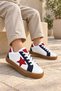 Unisex Rubber Sole, Lace-Up Casual Sneakers for Girls and Boys with Star Details - 7