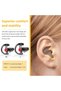 Triple Flanged Earpiece, Comfortable Silicone Earmould Earbud Earplug - Black, Medium, 4 Pair - 7