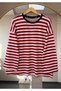 STRIPED OVERSIZED WOMEN'S SWEATSHIRT