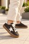 Unisex Rubber Sole, Lace-Up Casual Sneakers for Girls and Boys with Star Details - 8