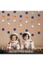 Outer Space Planet Hanging Garland, Rocket Shining Star Decorative Banner - 5