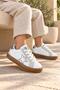 Unisex Rubber Sole, Lace-Up Casual Sneakers for Girls and Boys with Star Details - 8