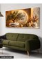 "Golden Circle and Olive Branch in a Vase" Single-Piece Unframed Canvas - Canvas Painting - 3