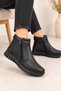 Fabbi 83707 Women's Genuine Leather Double-Zip Casual Comfort Boots - 2