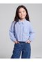 Two Mt Shop Quality Lcw Baby Blue Poplin Striped Girls' Shirt
