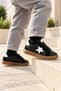 Unisex Rubber Sole, Lace-Up Casual Sneakers for Girls and Boys with Star Details - 6