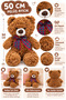 Large, Soft-Textured Plush Teddy Bear, 50 cm - 4