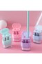 Manual Pencil Sharpener with Eraser, Two Hole Multi-Colour Sharpener with Eraser, Fun Stationery, Ba - 5