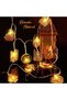 Ramadan Eid String Light- 9.8ft 20LEDs Panited Eid Moon Star Kerosene Lantern Lamp Mubarak Islam 5 P - 8