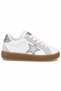 Unisex Rubber Sole, Lace-Up Casual Sneakers for Girls and Boys with Star Details
