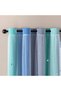 Blue Green Grey Rainbow Curtains Boys for Bedroom 1 Panel - 2