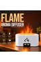 Flame Aroma Diffuser with Simulated Flame Light Effect, Essential Oil Diffuser and Cool Mist Humidifier, 2 Levels, Portable Aromatherapy Diffuser for Bedroom, Home and Office - 2