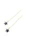 18k Black Star Tictac Earrings - 2