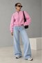 New Season Women's Plush Jacket with Pocket Detail and a Stand-Up Collar and Zipper 52108018 - 2