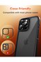 عبوة مزدوجة لحماية عدسة كاميرا iPhone 16 Pro Max/iPhone 16 Pro، زجاج مقوى عالي الدقة فردي - 7