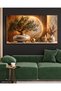 "Golden Circle and Olive Branch in a Vase" Single-Piece Unframed Canvas - Canvas Painting - 7