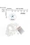 2pack String Light Battery and USB Powered 19.6FT/6M Warm 40LED Cherry Blossom String Light,Indoor/O - 4