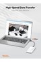 كابل USB A إلى C مضفر بطول 6 بوصات، يدعم الشحن السريع 3A ونقل البيانات - 4