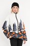Women's Soft-Zip Patterned Fleece-Lined Jacket