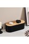 Cable Management Box, Bamboo Cover Cord Organizer, Black - 7