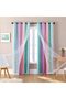 Curtains for Bedroom Decor, Rainbow PinkPuGreen-62-84 - 6