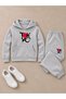 Busekids Unisex Multi-Printed Hooded Sweatshirt and Pants Top and Bottom Set with Kangaroo Pockets