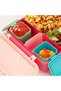 2 Pack Small Silicone Snack Containers with Lids, Leak Proof Salad Dressing Containers, Lunch Box Ac - 2