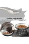 New Whisker-Friendly Anti-Vomit Cat Plate, Elevated Bowl-Raised Ceramic Cat Bowl with Metal Stand, Food & Water Anti Vomiting Shallow Ceramic Dish for Cat and Small Dogs - 4