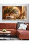 "Golden Circle and Olive Branch in a Vase" Single-Piece Unframed Canvas - Canvas Painting - 6
