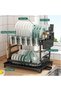 Kitchen Storage Rack, Dish Drying Rack with Knife and Chopsticks Holder, Cutting Board Rack, Counter - 2