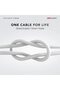 كابل USB من نوع C إلى نوع C، طوله متر واحد، يدعم الشحن السريع بقوة 20 فولت/3 أمبير، وكابل نقل بيانات، ويدعم طاقة تصل إلى 60 واط. - 3