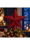 Glittery Christmas Tree Glittery Tree Top Star 20 cm Decorative Fir Tree Top Ornament - 2