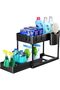 1 Pack Under Sink Organizers and Storage Pull Out Sliding Drawer, 2 Tier Multi-purpose Kitchen Under