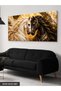 Gold-Glittered Black-and-White Horse One-Piece Canvas - Canvas Painting - 3