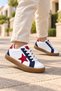 Unisex Rubber Sole, Lace-Up Casual Sneakers for Girls and Boys with Star Details - 5
