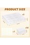 Clear Plastic Bead Organizer Box, with Hinged Lids and Labels, 32 Pcs Small Storage Containers, for - 8